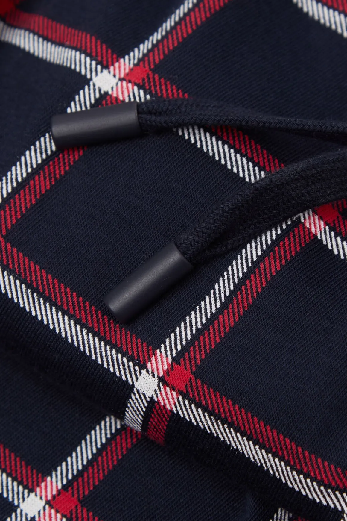 Lange Broek van Katoen met Blauw/Wit/Rode Ruitjesprint
