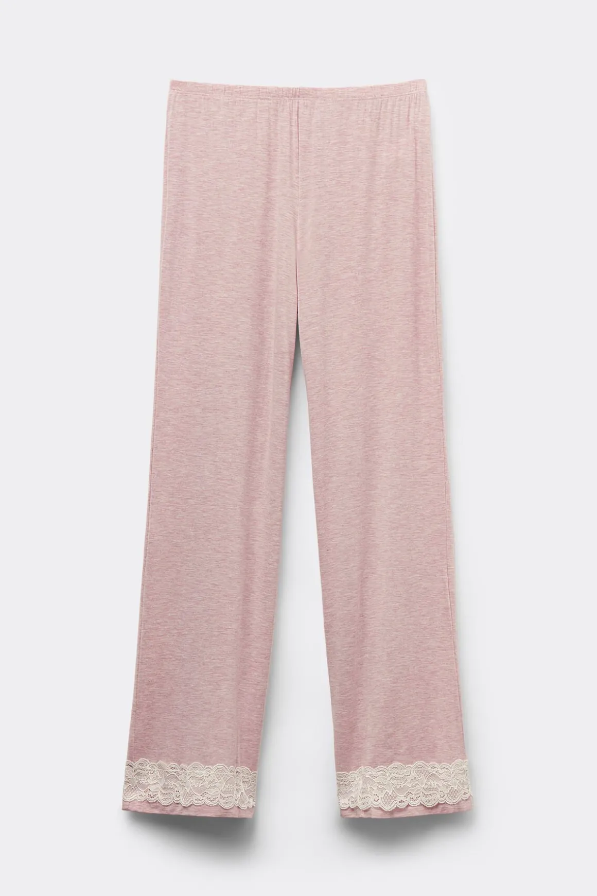 Lange Broek van Modal met Details van Kant
