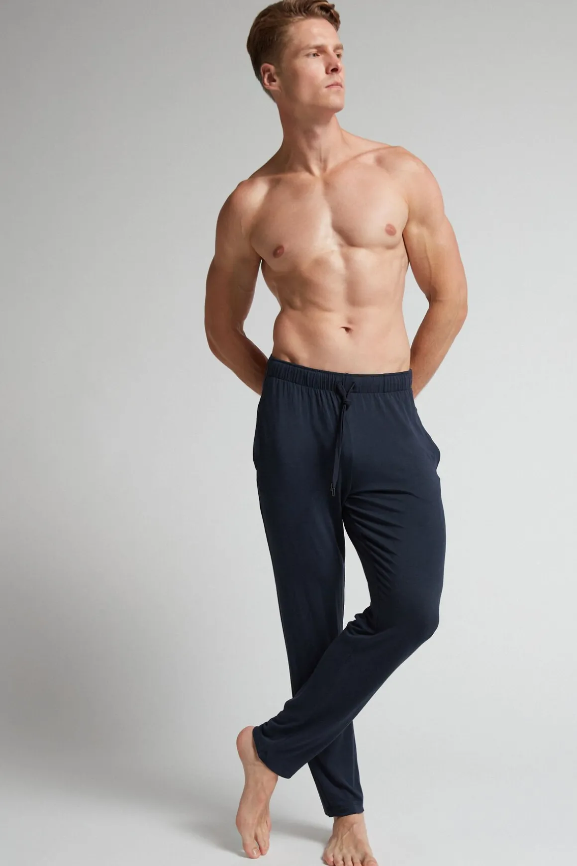 Lange broek van Zijde en Modal