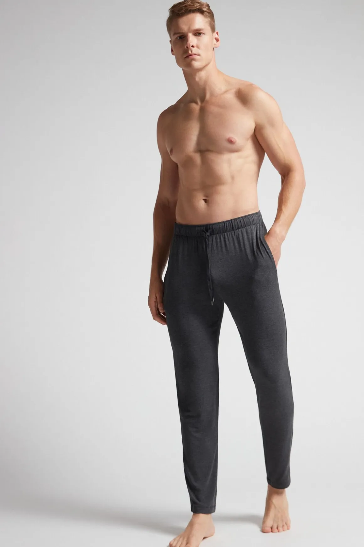 Lange broek van Zijde en Modal