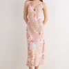 Lange Onderjurk van Viscose Satijn Here Comes The Sun