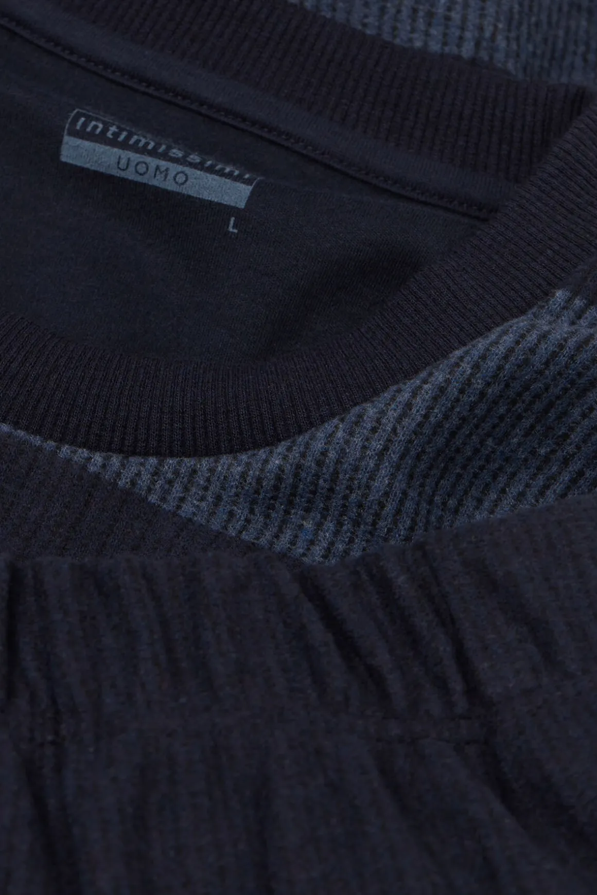 Lange Pyjama Tricot Blauwe Strepen