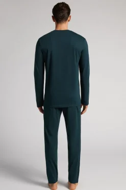 Lange Pyjama van Superieur Katoen
