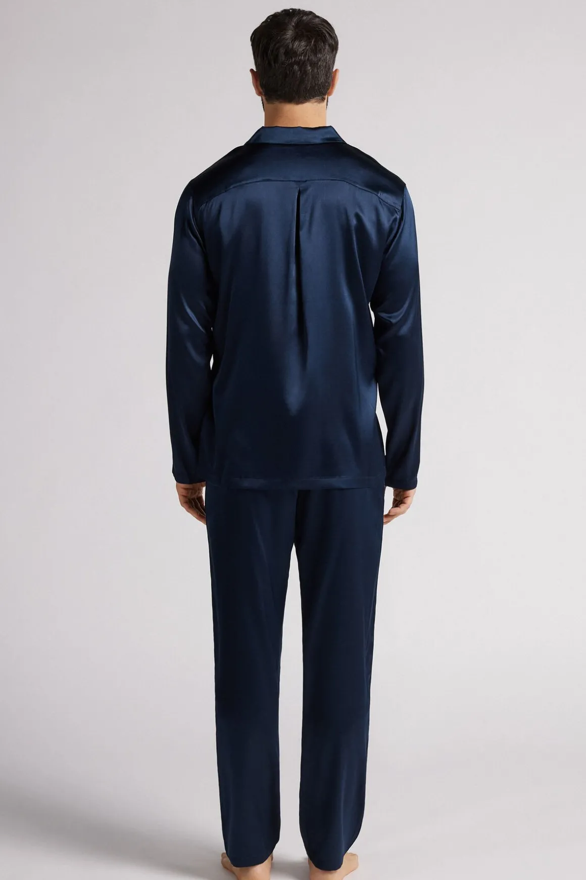 Lange Pyjama van Zijde