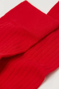 Lange Sokken Soft Cotton Geribd