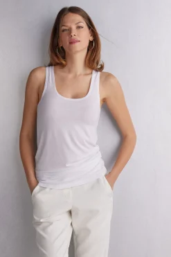 Lange Tanktop in Micromodal