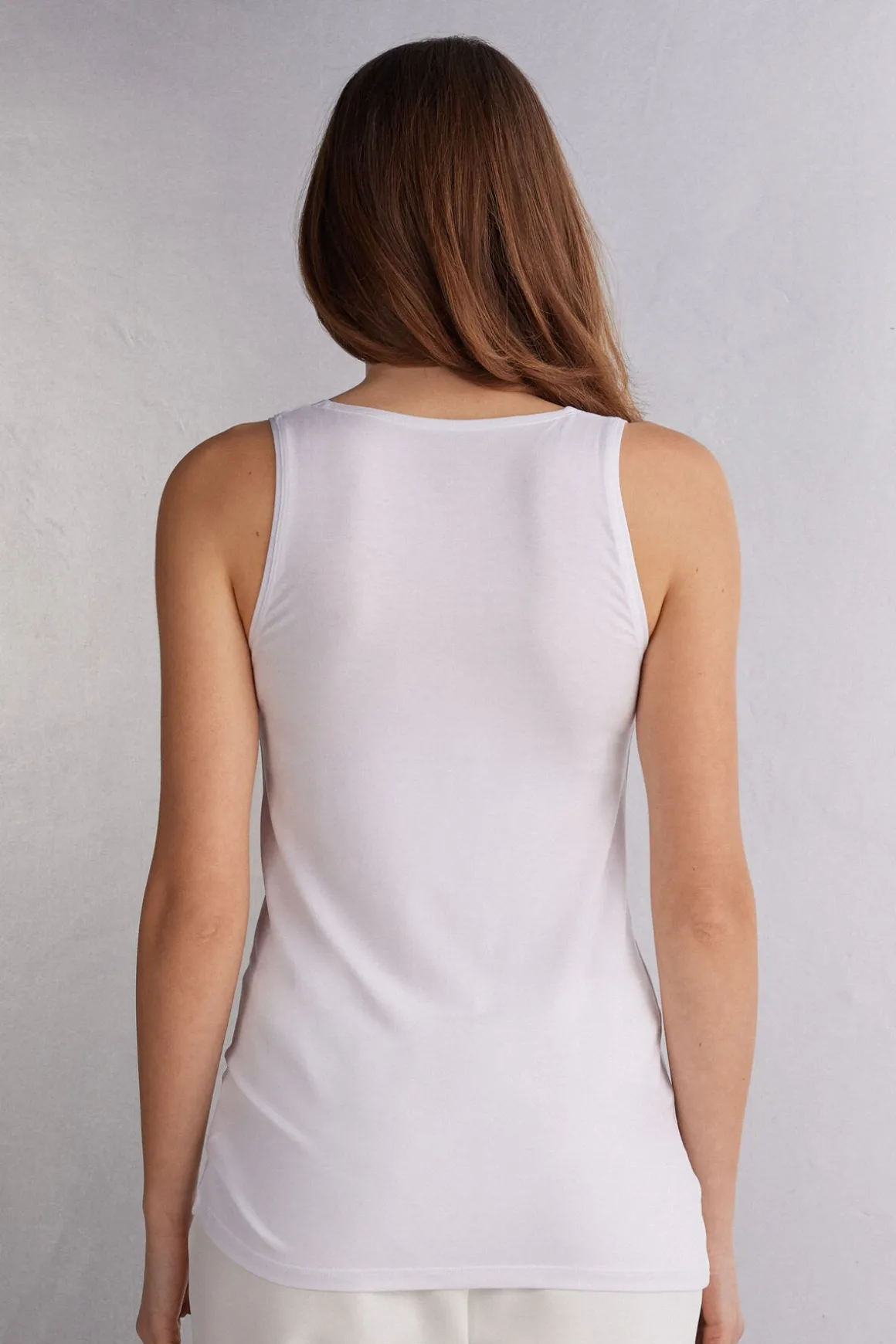 Lange Tanktop in Micromodal