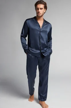 Lange Zijden Pyjama