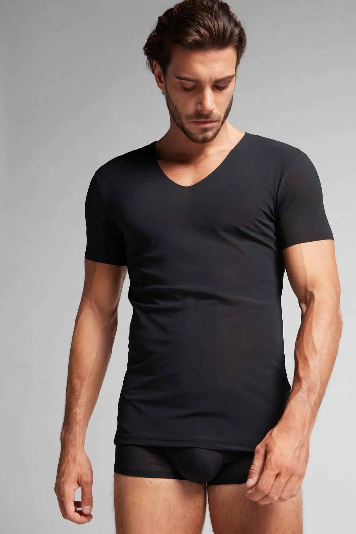 Micromesh Top met Raw-edge