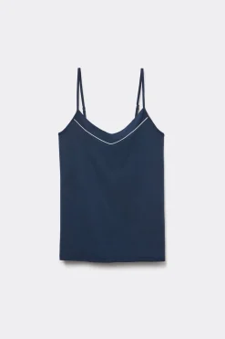 Micromodale top met smalle bandjes