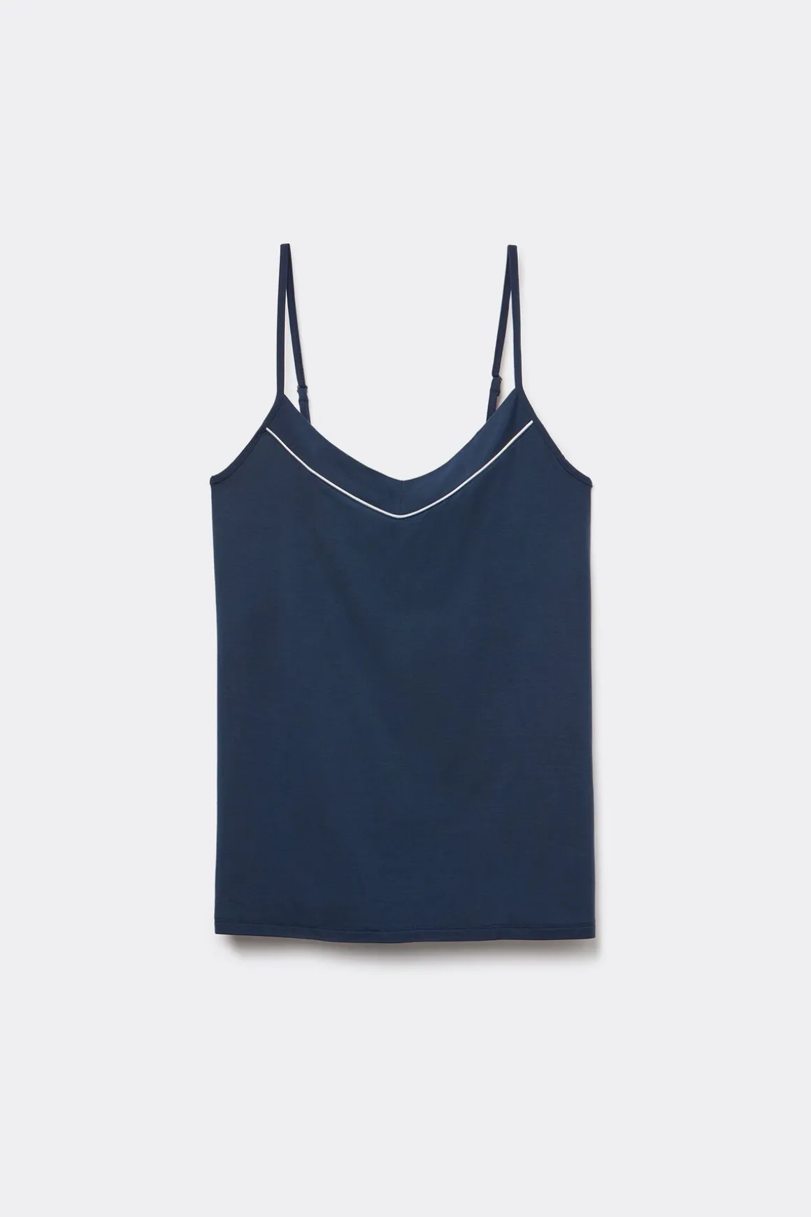 Micromodale top met smalle bandjes
