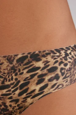 Naadloze Slip van Katoen met Dierenprint Always Glamorous