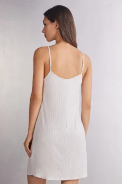 Nachthemd met Dunne Schouderbandjes Chic Comfort