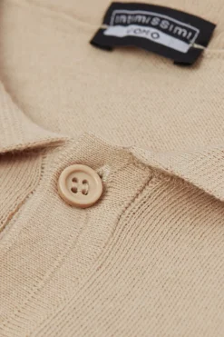 Polo met Korte Mouwen Gebreid van Katoen