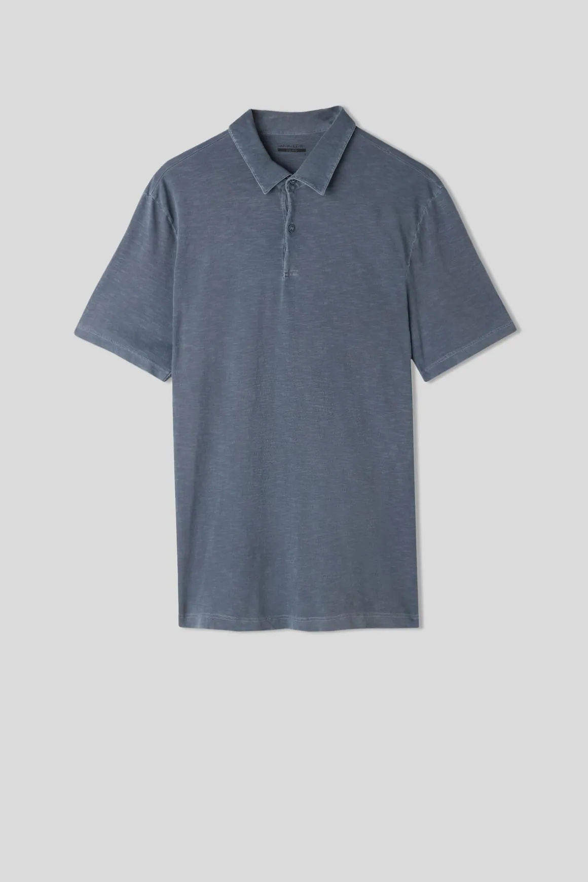 Polo met Korte Mouwen Washed Collection van Gevlamd Katoen