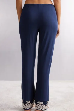 Pretty Flowers Lange Broek van Modal met Volants
