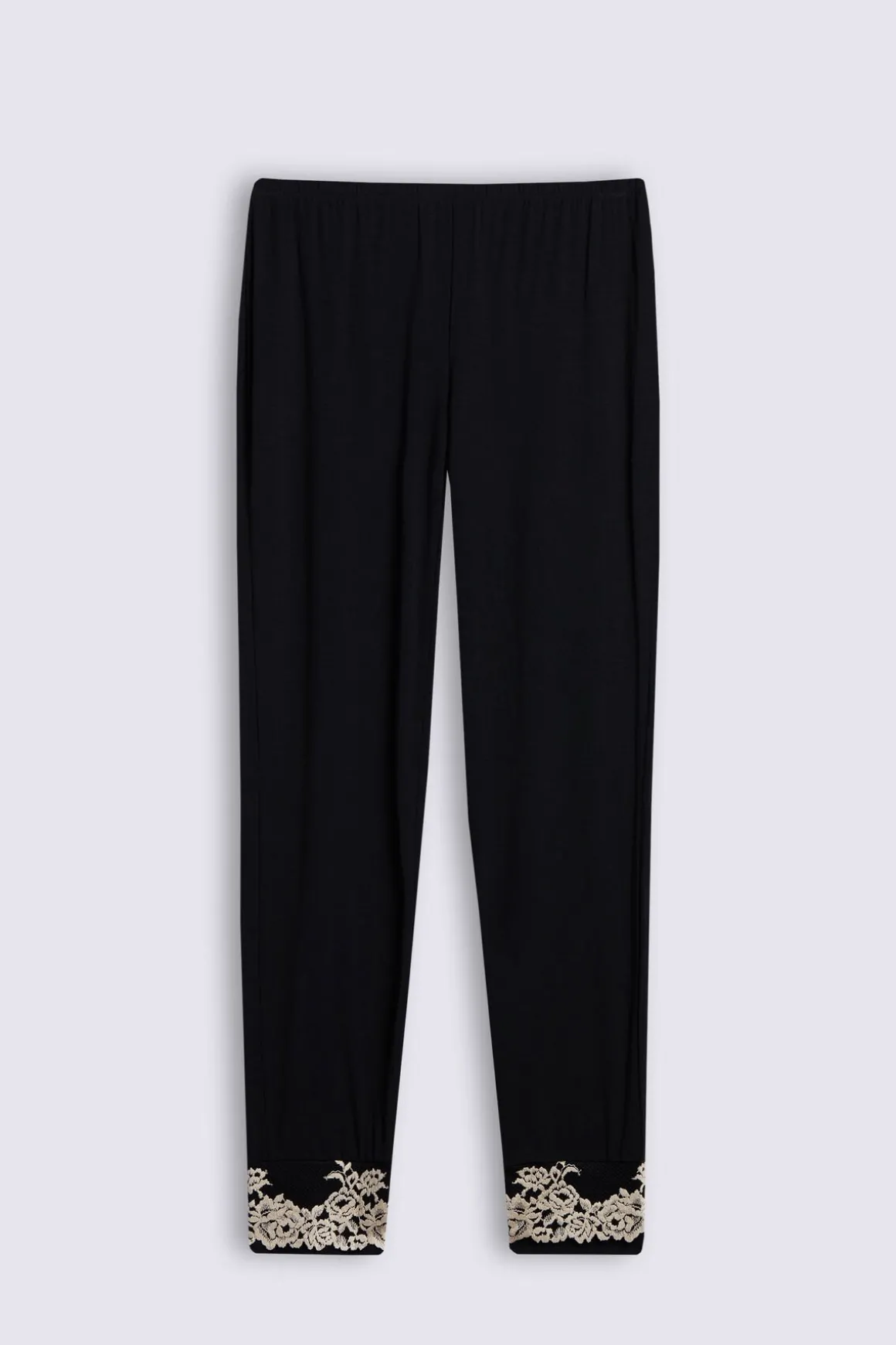 Pretty Flowers Lange Broek in Modal met Manchet