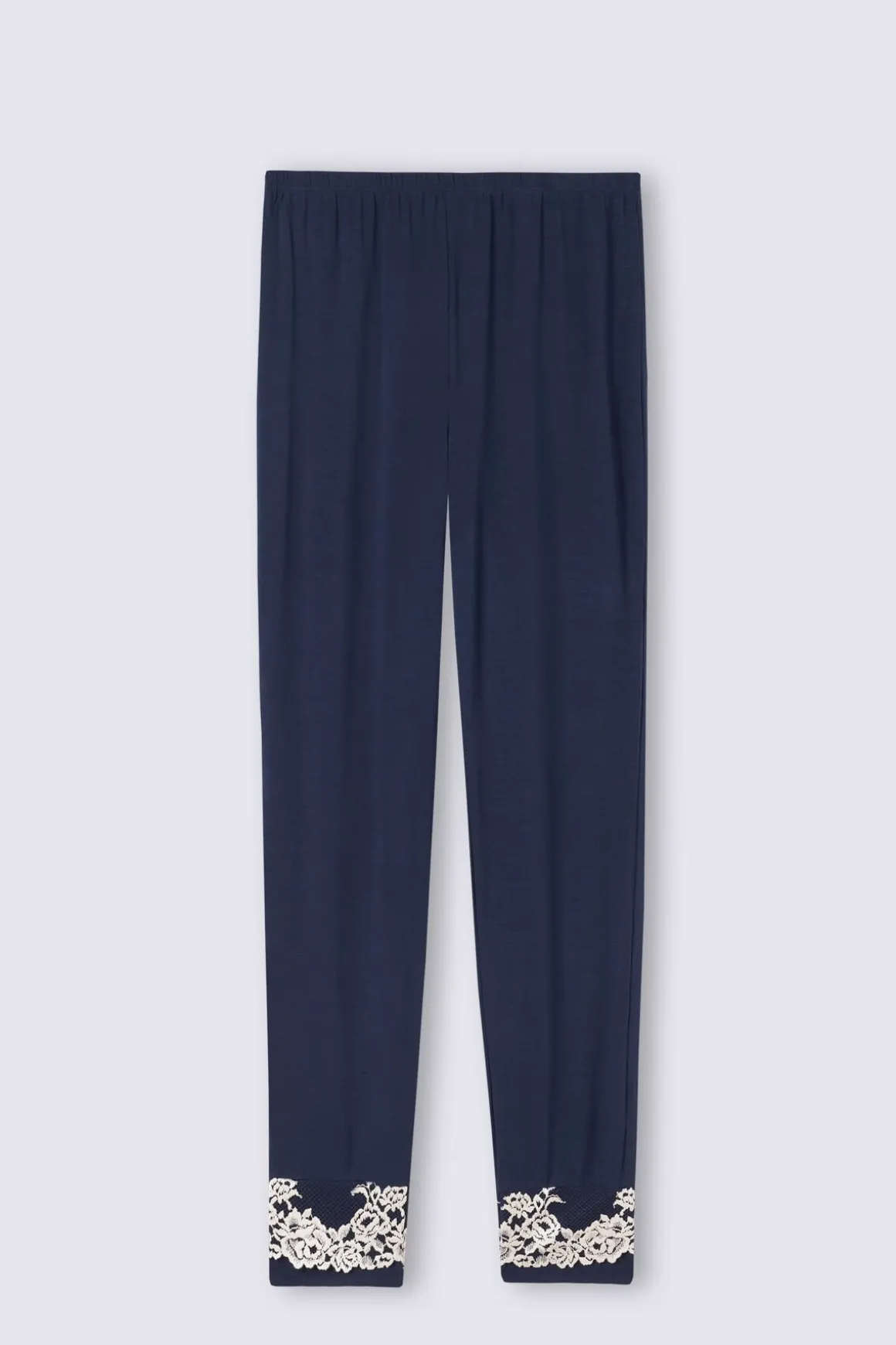 Pretty Flowers Lange Broek in Modal met Manchet