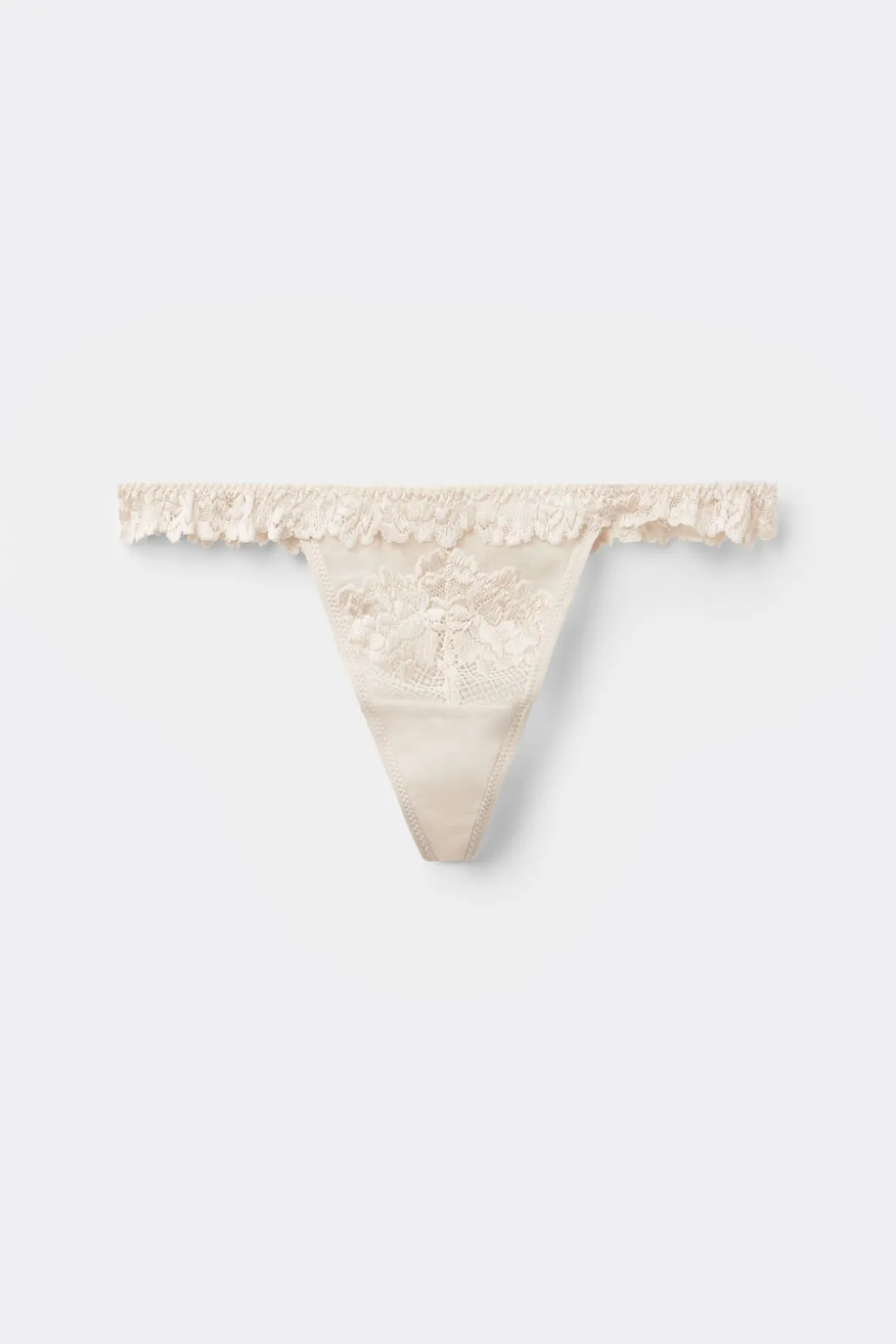 Pretty Flowers Pure Joy String met Volants