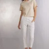 Shirt met Korte Mouwen Boxy Fit Katoen