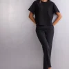 Shirt met Korte Mouwen Boxy Fit Katoen