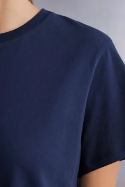 Shirt met Korte Mouwen Boxy Fit Katoen