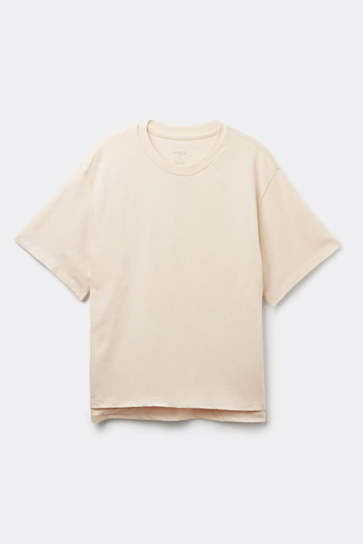 Shirt met Korte Mouwen Boxy Fit Katoen