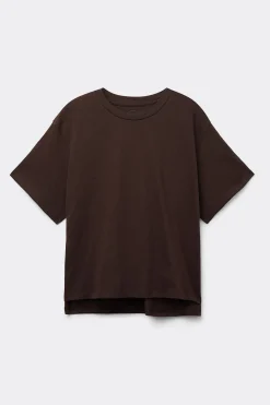 Shirt met Korte Mouwen Boxy Fit Katoen