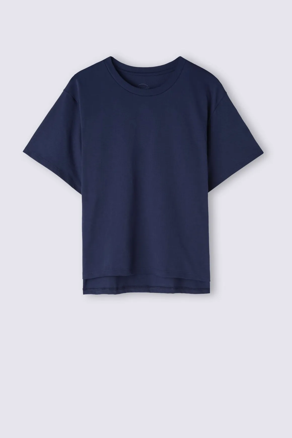 Shirt met Korte Mouwen Boxy Fit Katoen