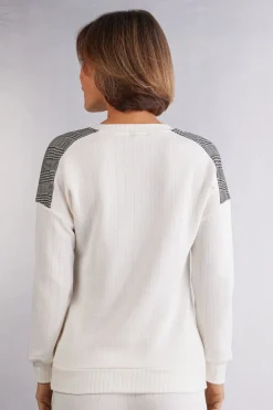 Shirt met Lange Mouwen en V-Hals Royal Elegance