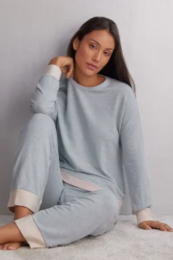 Shirt met Lange Mouwen van Modal met Wol Cold Winter Night