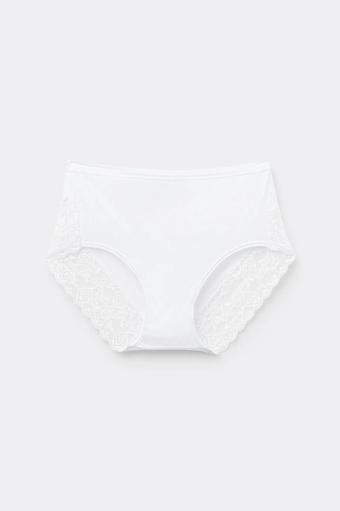 Slip met Hoge Taille van Microvezel en Kant