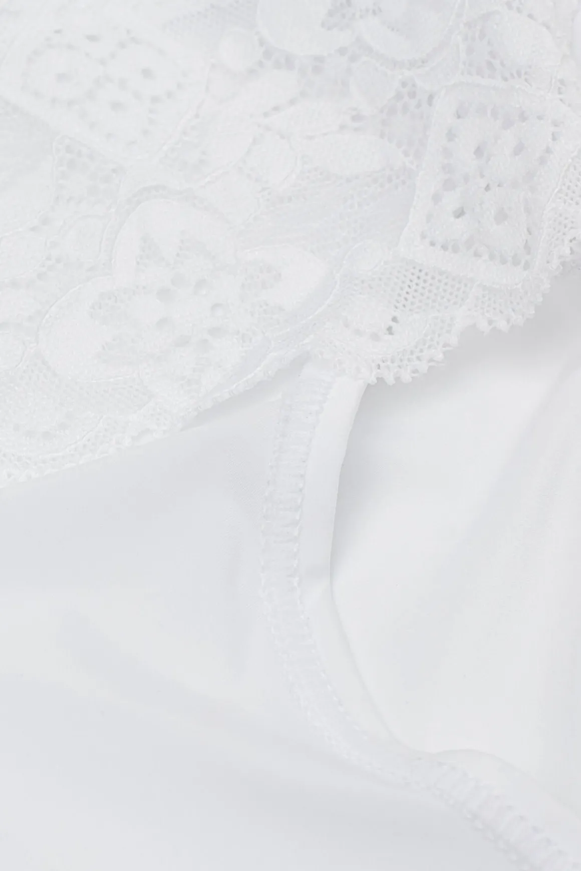 Slip met Hoge Taille van Microvezel en Kant