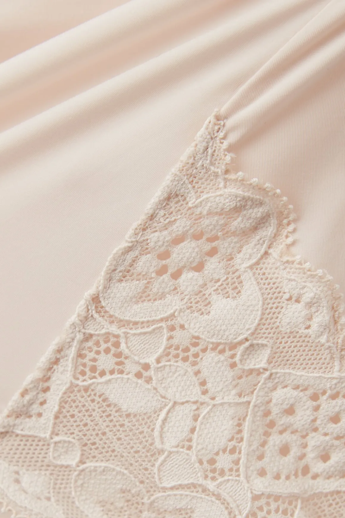 Slip met Hoge Taille van Microvezel en Kant