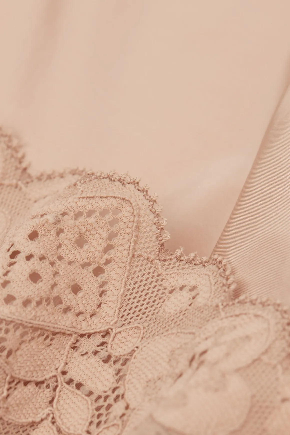 Slip met Hoge Taille van Microvezel en Kant