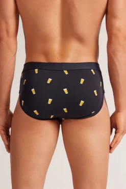 Slip Superior Katoen met Bierprint