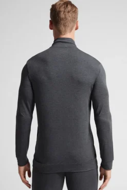 Sweatshirt van Zijde en Modal met Rits