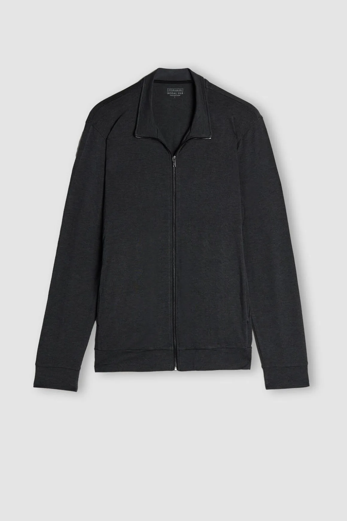 Sweatshirt van Zijde en Modal met Rits