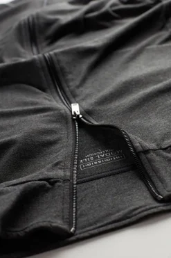 Sweatshirt van Zijde en Modal met Rits