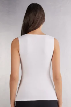 Tanktop met Brede Schouders van Fresh Bamboo