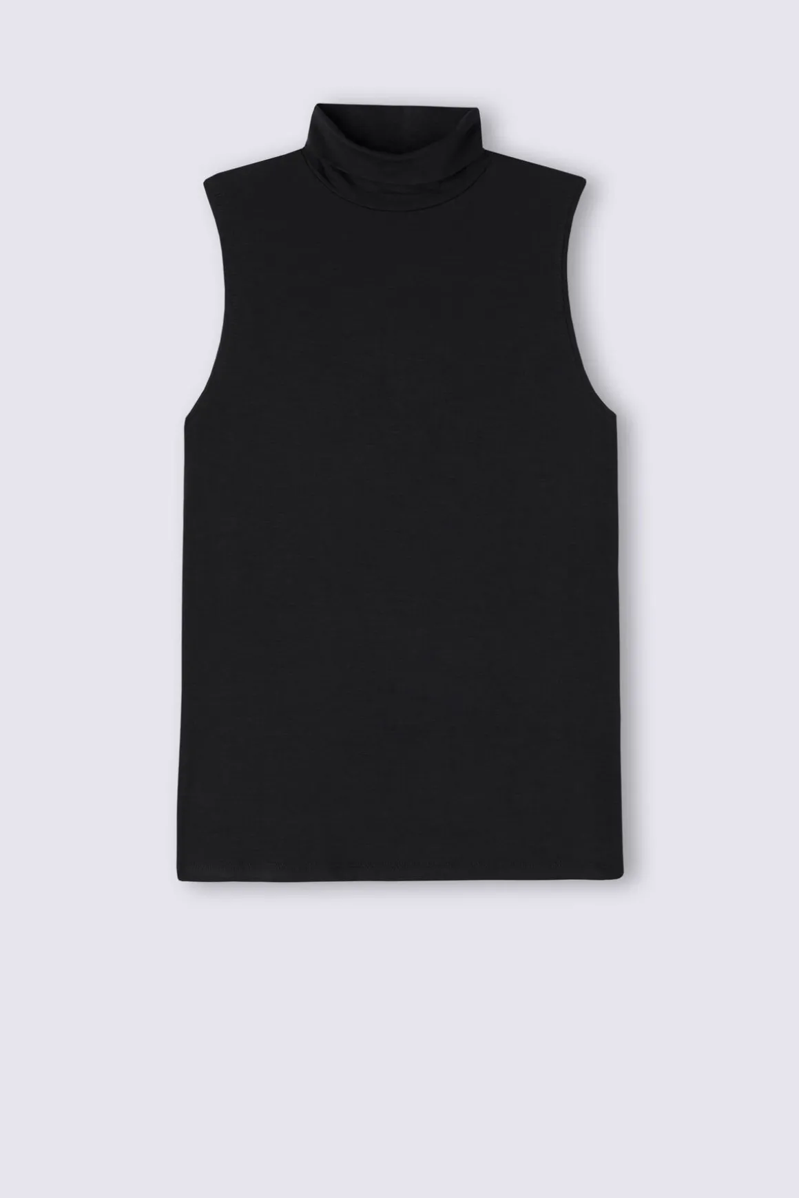 Tanktop met Hoge Hals in Micromodal
