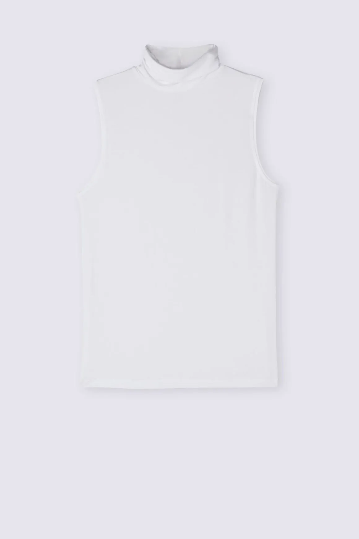 Tanktop met Hoge Hals in Micromodal