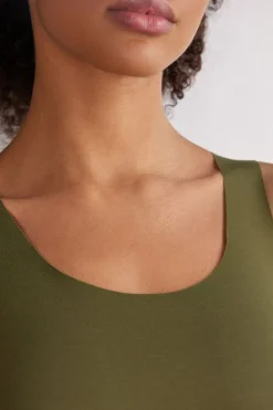 Tanktop met Ronde Hals van Onafgewerkt Katoen