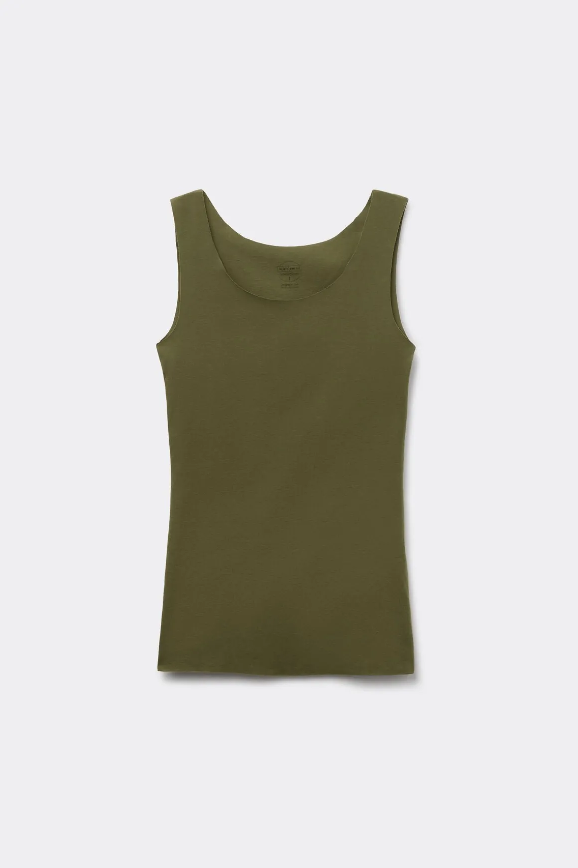 Tanktop met Ronde Hals van Onafgewerkt Katoen