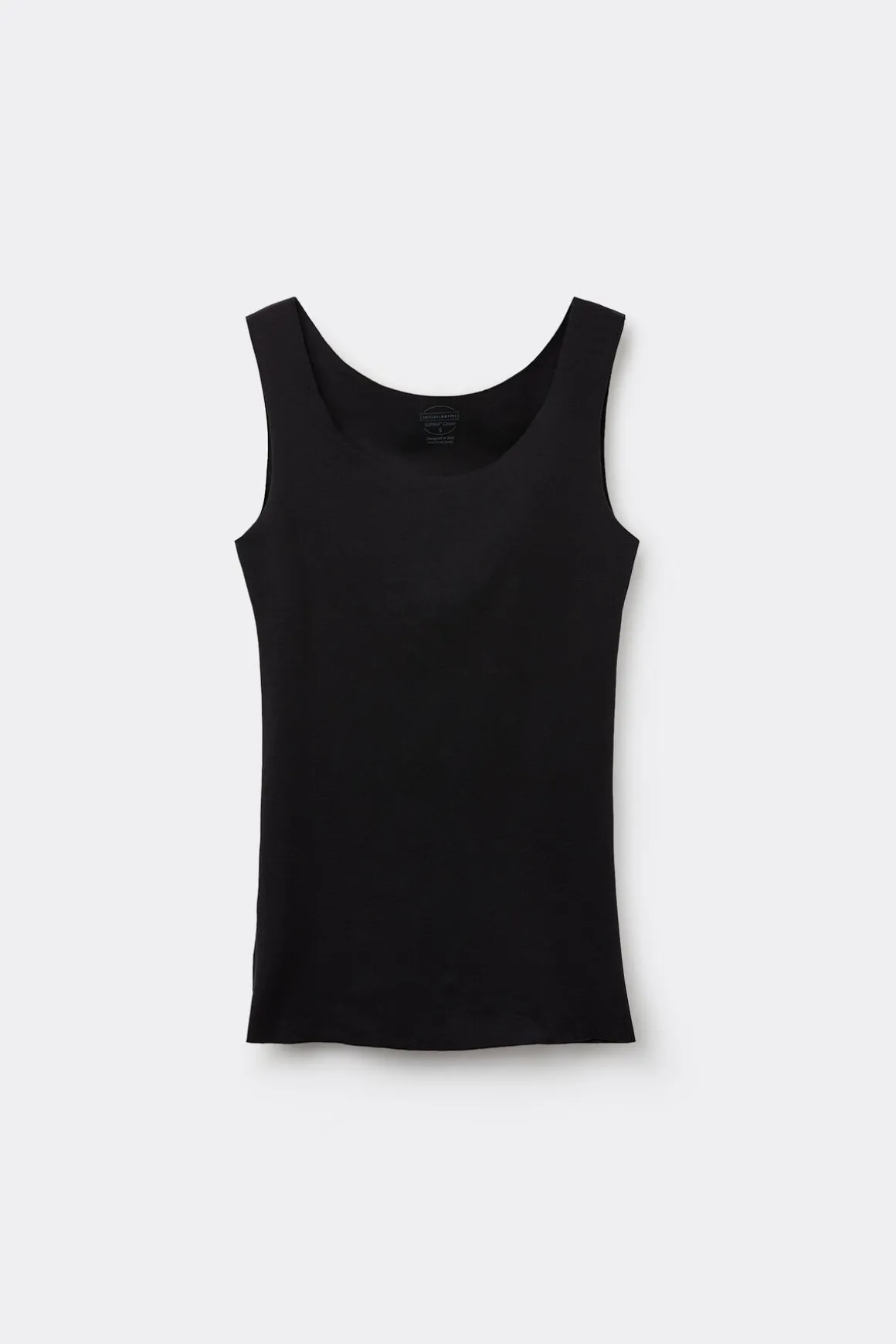 Tanktop met Ronde Hals van Onafgewerkt Katoen