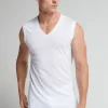 Tanktop met V-Hals van Extrafijne Superieur Katoen