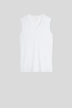 Tanktop met V-Hals van Extrafijne Superieur Katoen