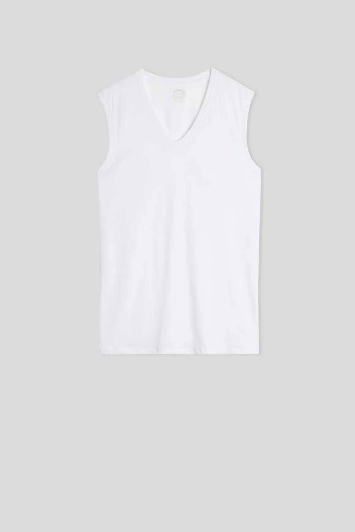Tanktop met V-Hals van Extrafijne Superieur Katoen
