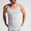 Tanktop Zonder Mouwen met Ronde Hals in Superieur Stretchkatoen