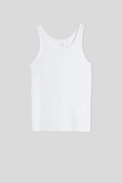 Tanktop Zonder Mouwen met Ronde Hals in Superieur Stretchkatoen
